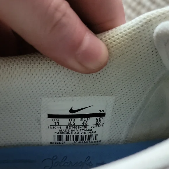 Nike Classic White Canvas Sneakers - Picture 4 of 5